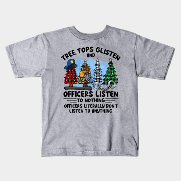 Funny Christmas Dispatcher Kids T-Shirt by Shirts by Jamie